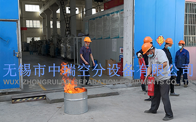 中瑞空分普及消防安全知識(shí)，開展消防器材使用演練